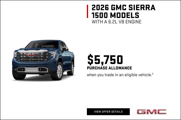 $5,750 PURCHASE ALLOWANCE when you trade in an eligible vehicle.2